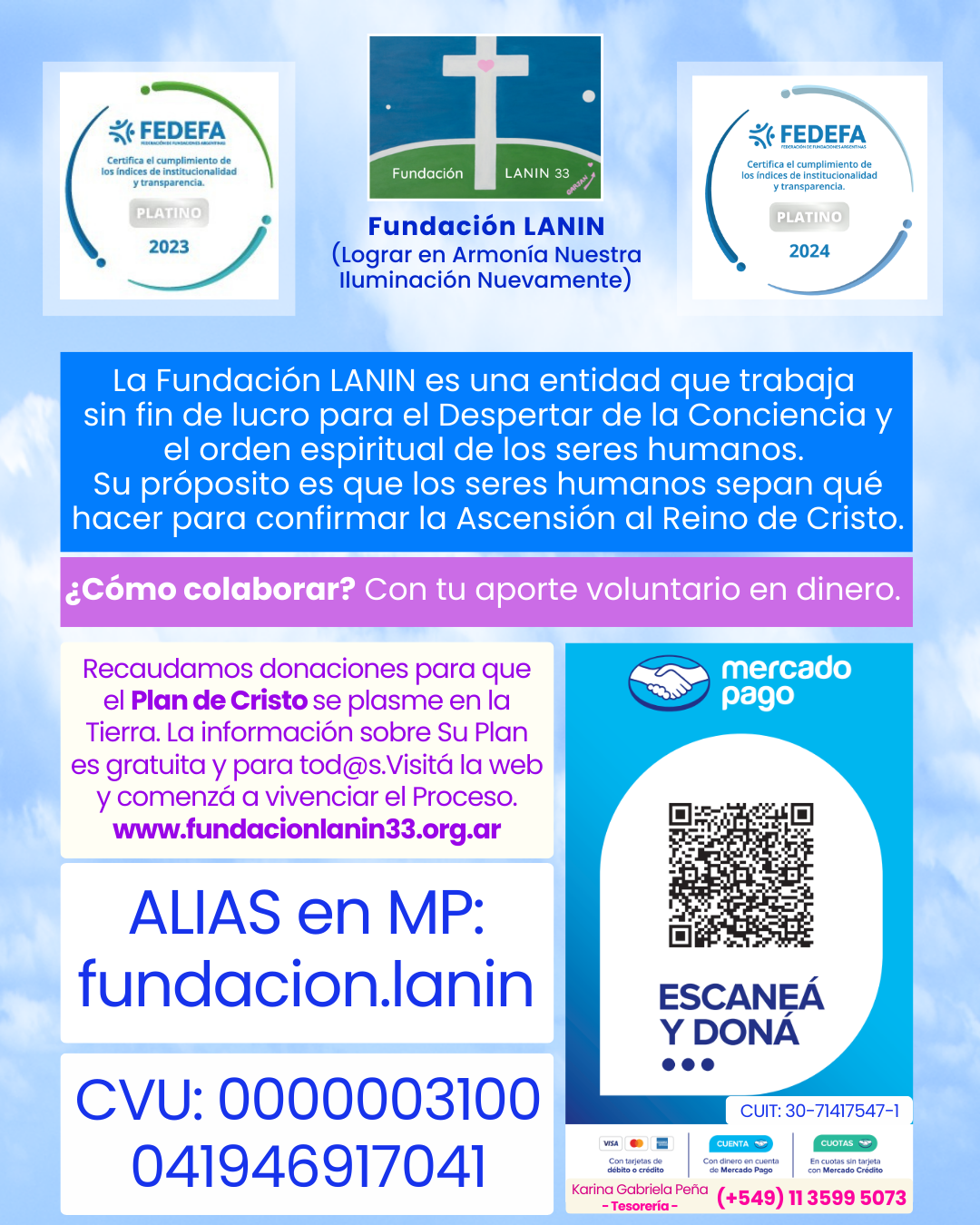 Donaciones para MP 1 Donaciones para MP 1